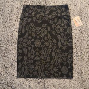 LuLaRoe Cassie Black Pencil Skirt